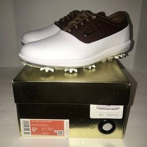 Nike Air Zoom Victory Golf Shoes White British Tan Croc Men Sz 8.5 AQ1479 101